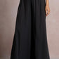 Black Wide Leg Gauze Pants