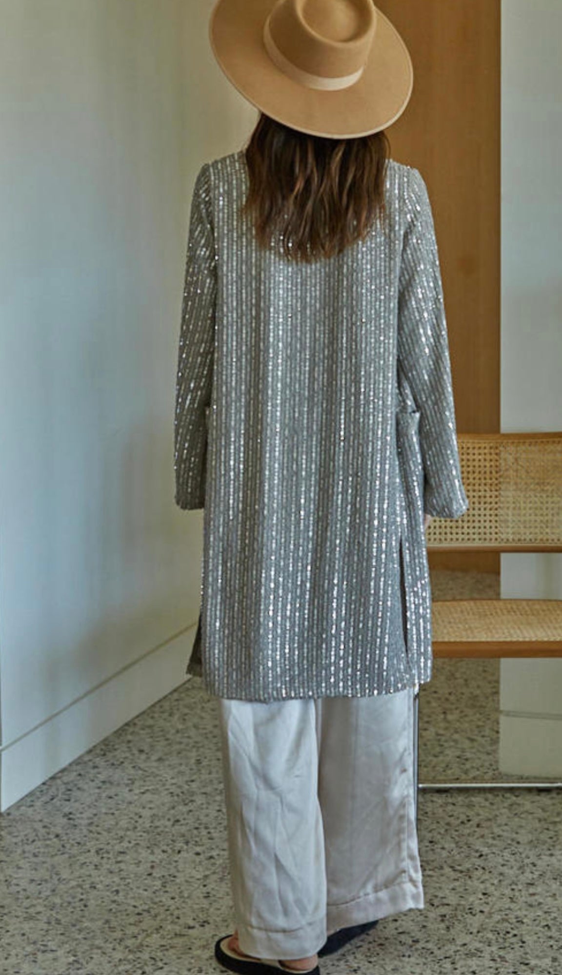 Silver Sequin Jacket