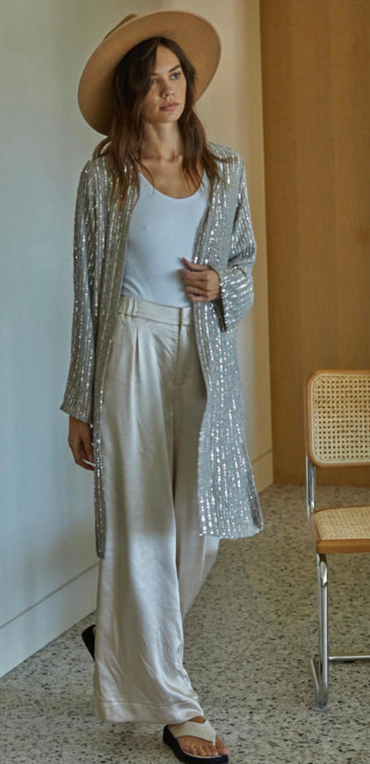 Silver Sequin Jacket