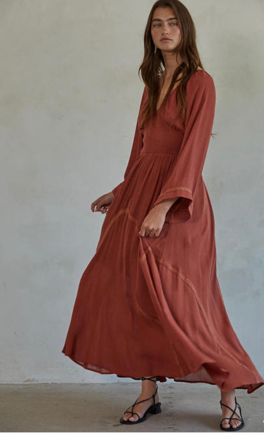 Brick Maxi Dress