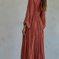 Brick Maxi Dress