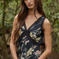 Black Floral Print Cami