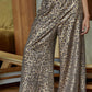 Gold Leopard Print Pant