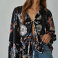 Black Velvet Multi Print Shirt