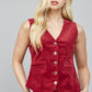 Wine Corduroy Waistcoat