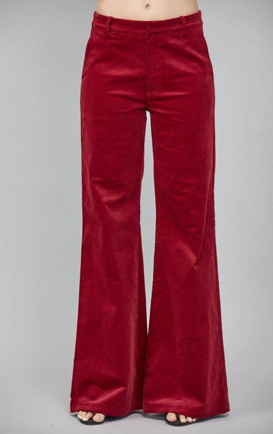 Wine Corduroy Pants