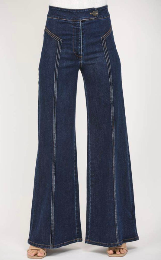 Dark Denim Flared Jeans