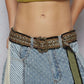 Green Embroidered Belt