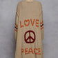 Peace & Love Long Knit Cardigan