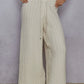 Cream Cable Knit Pants