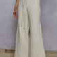 Cream Cable Knit Pants