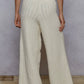 Cream Cable Knit Pants