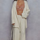 Cream Cable Knit Pants