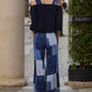 Faux Denim Pull on Pant