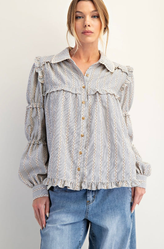 Navy Stripe Shirt