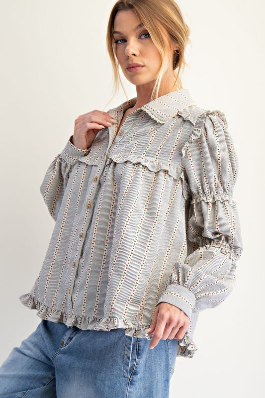 Navy Stripe Shirt