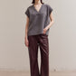 Plum Faux Leather Pant
