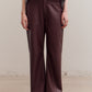 Plum Faux Leather Pant