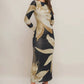 Floral Print Mesh Maxi Dress