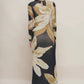 Floral Print Mesh Maxi Dress