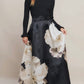 Black Floral Maxi Skirt