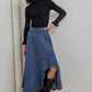 Denim Midi Skirt