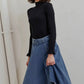 Denim Midi Skirt