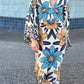 Blue Floral Tunic Dress