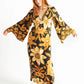 Autumnal Black Floral Print Tunic Dress