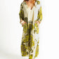 Retro Green Print Tunic Dress