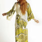 Retro Green Print Tunic Dress