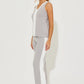 Grey & White 2 Piece Knit Pant Set