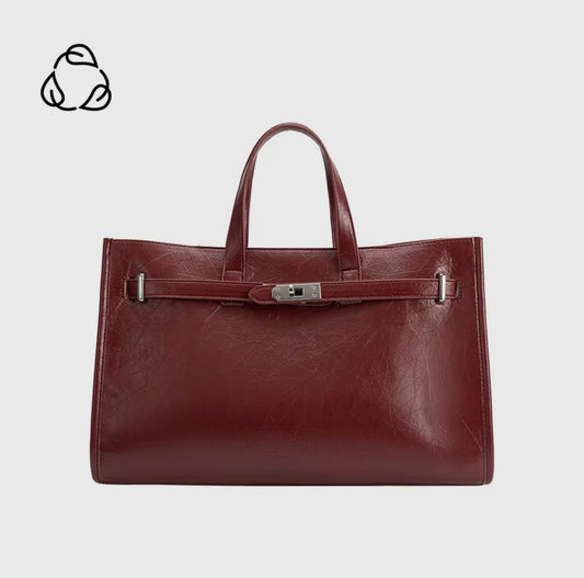 Vegan Leather Tote Bag