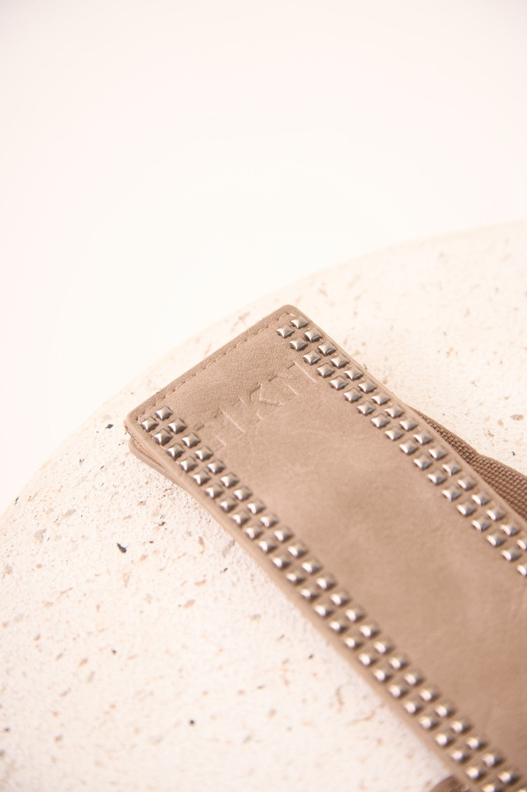 Taupe Leather Belt