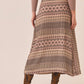 Geometric Print Wrap Skirt