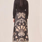 Black Print Skirt