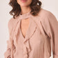 Dusty Pink Ruffle Blouse