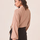Dusty Pink Ruffle Blouse