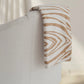 Zebra Cotton Knit Throw - Beige