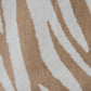Zebra Cotton Knit Throw - Beige
