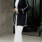 Black Cardigan with White Stitching