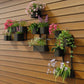 Modern Wall Planter - Black & Cream