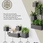 Modern Wall Planter - Black & Cream