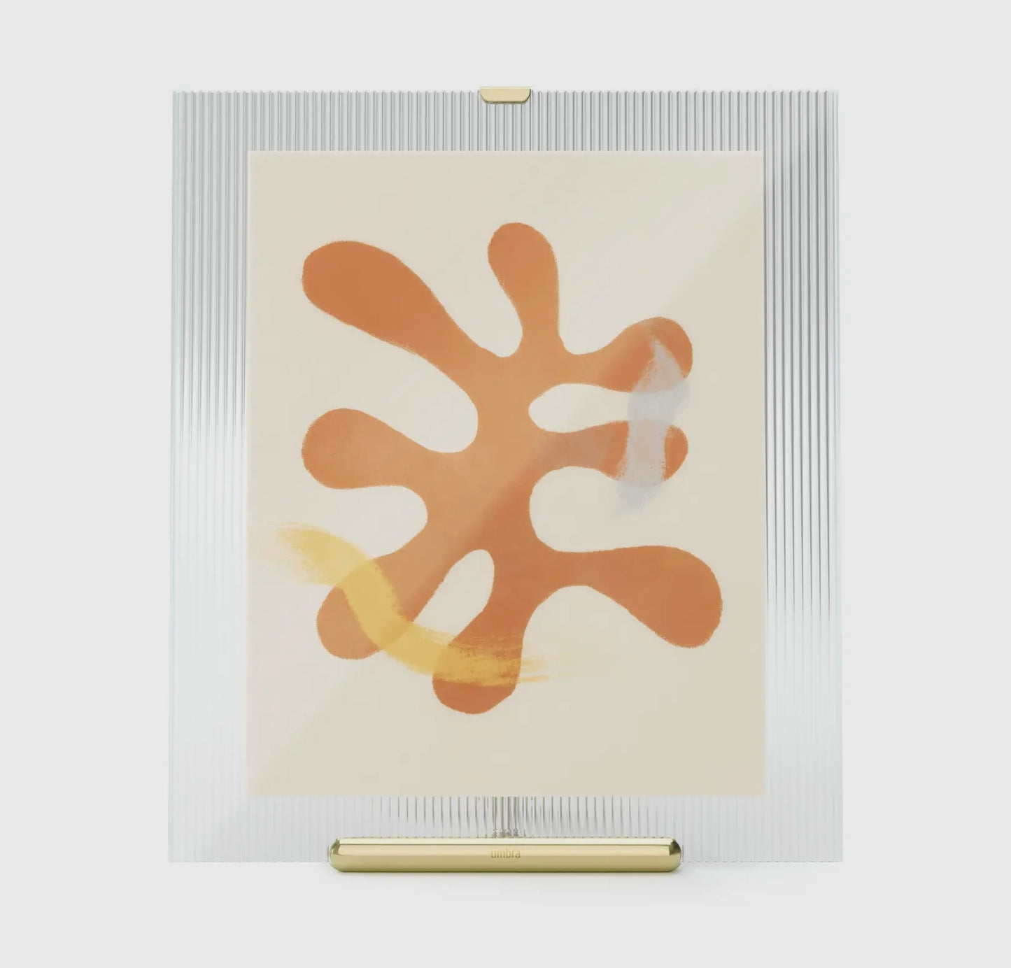 Stylish Easel Design 5x7 Picture Frame in Chrome & Brass