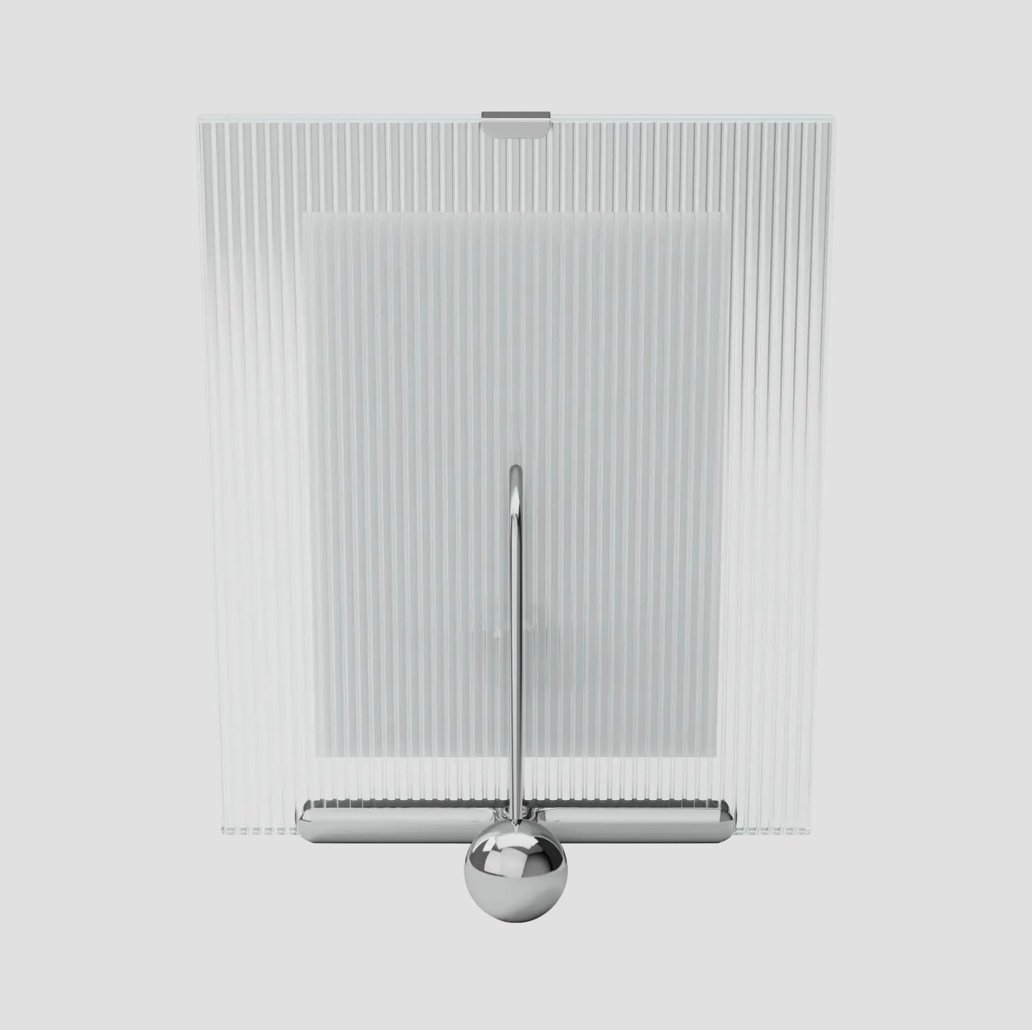 Stylish Easel Design 5x7 Picture Frame in Chrome & Brass