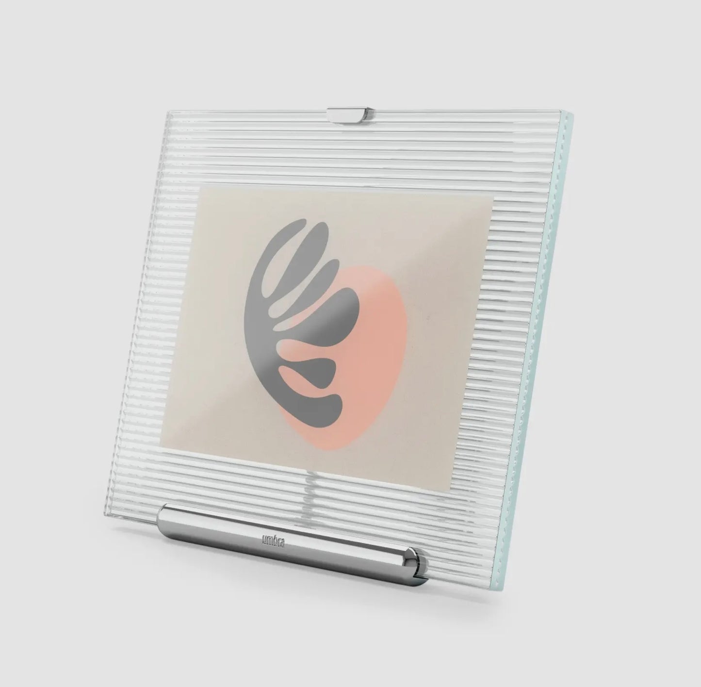 Stylish Easel Design 5x7 Picture Frame in Chrome & Brass