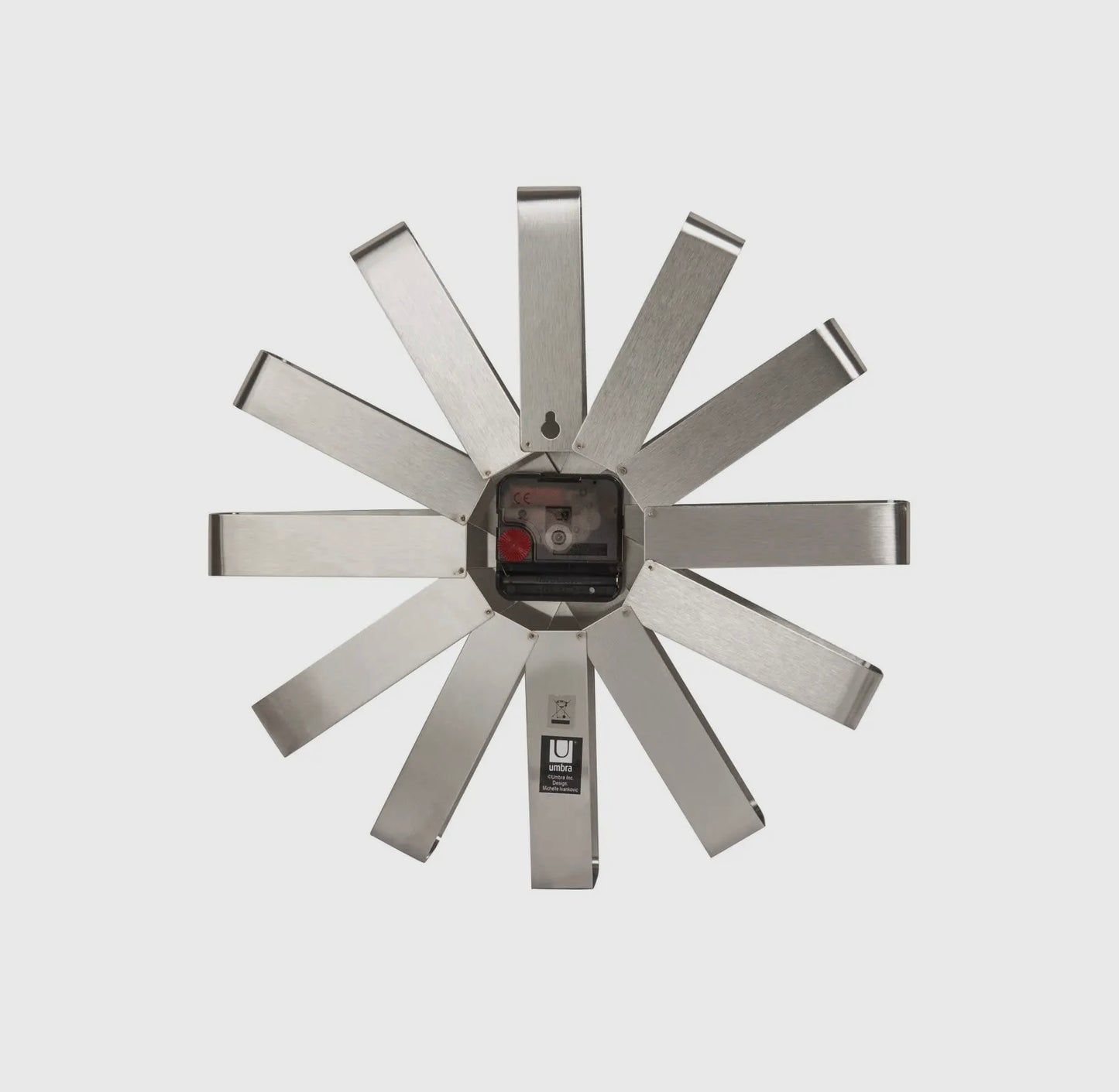 Stainless Steel Ribbon Wall Clock