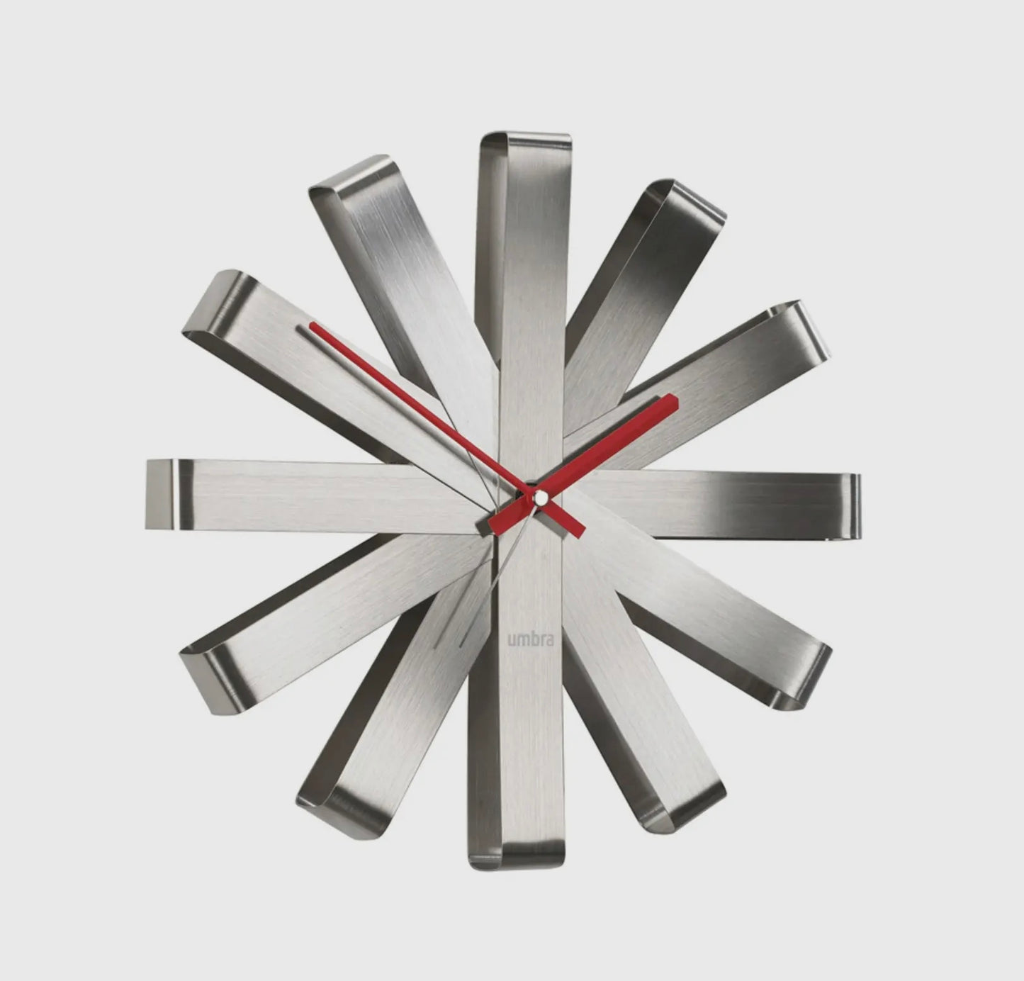 Stainless Steel Ribbon Wall Clock