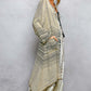 Natural Stripe Raw Linen Kimono Cardigan