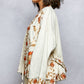 Orange Embroidered Kimono Jacket